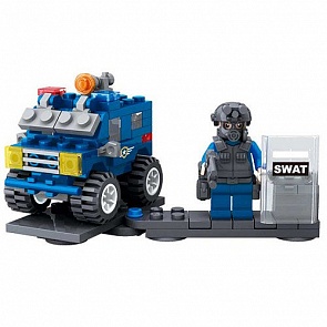 Конструктор – Полиция Собр, 109 деталей (Город Мастеров, KK-3005-Rsim)